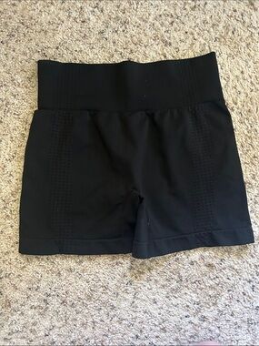 Women’s High-Waist Black Athletic Shorts
